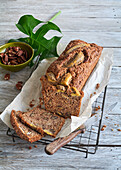 Banana bread with pecan nuts
