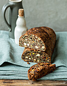 Amaranth nut bread with linseed, pumpkin seeds and psyllium husks