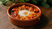 Vegetable stew with egg