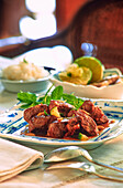 Lamb stir-fry with ginger
