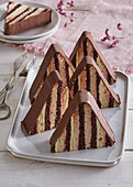 Triangle zebra cake