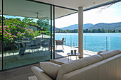 Lounge with lake view