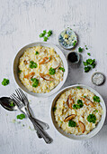 Risotto with boletus and parsley