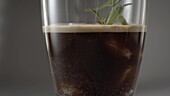 Making an infused coffee tonic