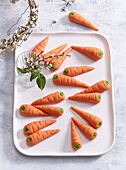 Sweet marzipan carrots