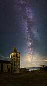 Milky Way above Juromenha Castle, Portugal