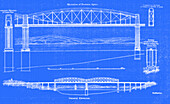 Royal Albert Bridge elevation, illustration