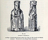 Ancient chess piece, illustration