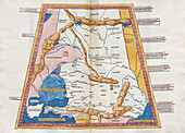 Ptolemy's map of Russia, Ukraine, Georgia and the Black Sea