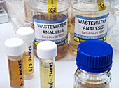 Analysis of wastewater for covid-19, conceptual image