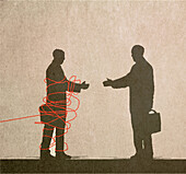 Business restrictions, conceptual illustration