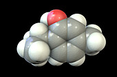 Thymol molecule, illustration