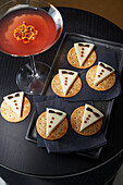 James Bond crackers, Scarlett O'Hara cocktail for Movie Night