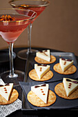 James Bond crackers, Scarlett O'Hara cocktail for Movie Night