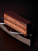 Chocolate cream slice