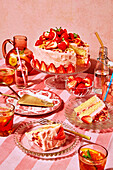 Strawberry lemonade cake