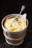 Butter in small barrel