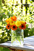 Marigolds in a vase