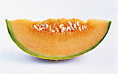 A slice of cantaloupe melon