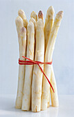 A Bundle of White Asparagus Tied