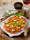 Italienische Pizza Verdure