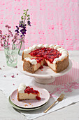 Strawberry Cheesecake with whipped cream