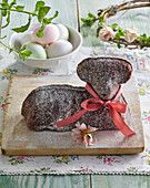 Chocolate Easter lamb cake