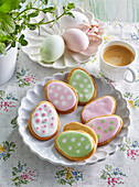 Easter decorated butter cookies