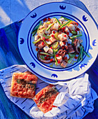 Greek octopus salad