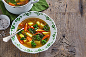 Vegetable kale soup