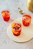 Negroni Sbgaliato (mistaken Negroni) - made with Campari, red vermouth, prosecco