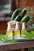 Hand lotion with zucchini- moisturizing care for the body