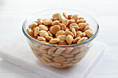 Lupin beans as a snack in a bowl