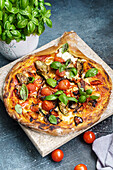 Vegetarian pizza Ortolana