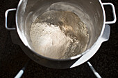 Flour in a vat