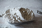 Flour in scoop