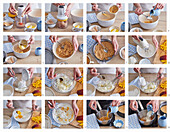 Baking mango cheesecake - step by step