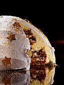 Golden snowball cake