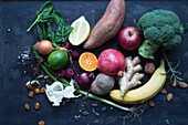 Assortment of vegetables and fruit