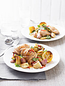 Summer One Pan Chicken with lemon and Vegetables