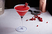Cranberry-Cocktail mit Prosecco