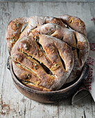 Fougasse with Roquefort