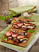 Bavarian Stulle with pork fillet (pork sandwich)