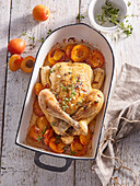 Baked apricot chicken