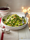 Savoy cabbage salad with almonds