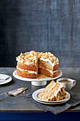 Golden syrup, walnut and coffee cake