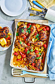 Piri-Piri tray bake chicken
