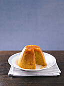 Steamed pudding with ginger and pumpkin
