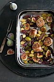 Pork medallions with gnocchi and figs
