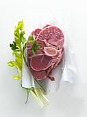 Fresh slices of veal (osso buco)
